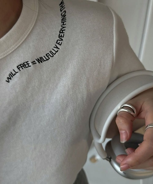 WILLFULLY 10th embroidery logo pack T-shirt（Tシャツ