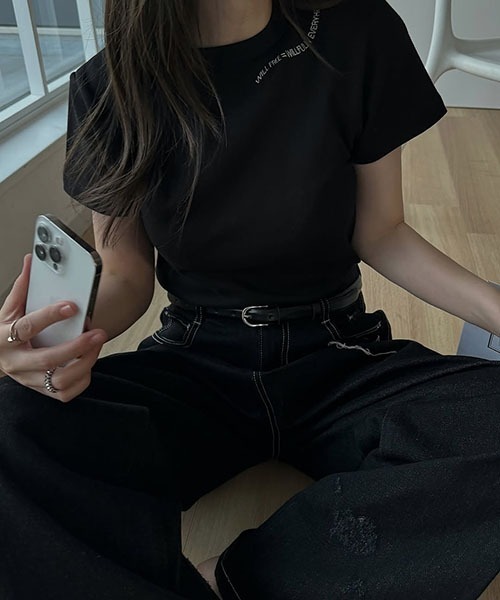 WILLFULLY 10th embroidery logo pack Tシャツ WILLFULLY official web store（ウィルフリーコウシキツウハン