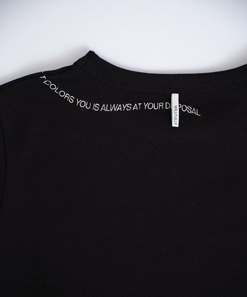 WILLFULLY 10th embroidery logo pack T-shirt（Tシャツ