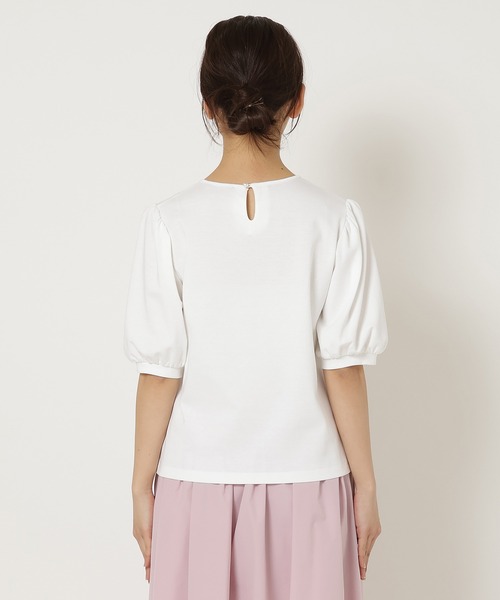 Rose Tiara(ローズティアラ)の「ドットチュールカットソー(Tシャツ/カットソー・レディース・オレンジ/ブラック/オフホワイト・38/42/46)」の16枚目の写真