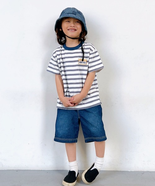 KiCCOLY（キッコリー）の「5分ﾃﾞﾆﾑﾊﾟﾝﾂ（デニムパンツ・キッズ・ネイビー/ブルー/ブラック/ブルー系その他・120cm/150cm/110cm/130cm/140cm）」の7枚目の写真