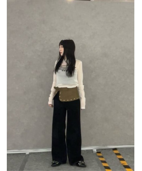 LAGUA GEM(ラグアジェム)の「STUDS WRAP スカート(スカート・レディース・ブラック/ブラウン・FREE)」の21枚目の写真