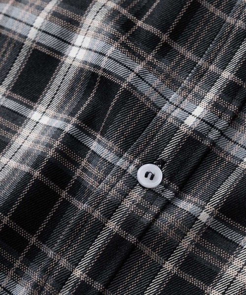 アダマスト レトロチェックシャツ retro check shirt - レトロチェックシャツ（シャツ/ブラウス