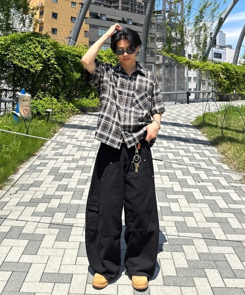 retro check shirt - レトロチェックシャツ（シャツ/ブラウス