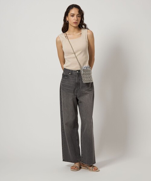 green label relaxing(グリーンレーベルリラクシング)の「デコルテ フライス タンクトップ -抗菌-(タンクトップ・レディース・レッド/ベージュ/その他1/オフホワイト/ブラック/モカ/ブラウン系・FREE)」の16枚目の写真