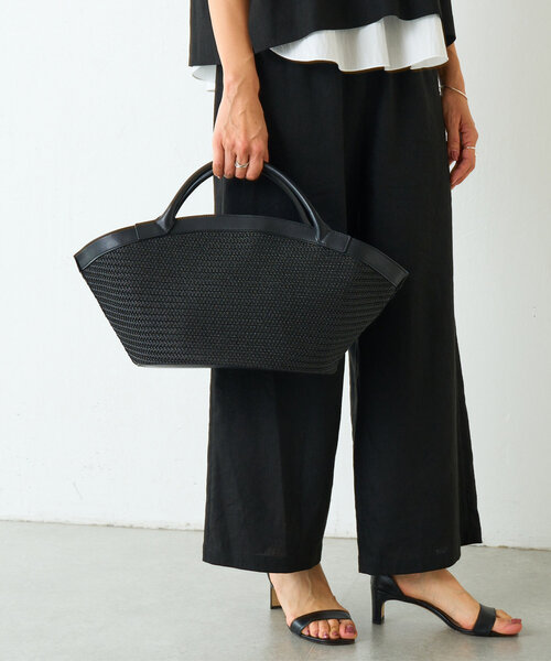 BEARDSLEY（ビアズリー）の「《2.718》コンビバスケット（トートバッグ・レディース・ベージュ/ブラック・FREE）」の2枚目の写真