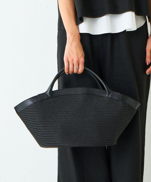 BEARDSLEY（ビアズリー）の「《2.718》コンビバスケット（トートバッグ・レディース・ベージュ/ブラック・FREE）」の4枚目の写真