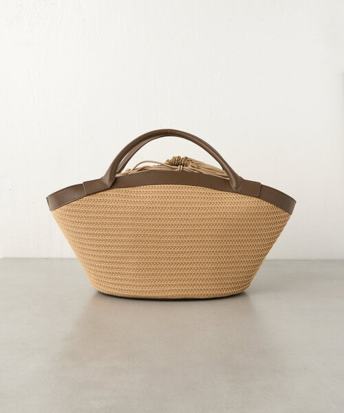 BEARDSLEY（ビアズリー）の「《2.718》コンビバスケット（トートバッグ・レディース・ベージュ/ブラック・FREE）」の9枚目の写真