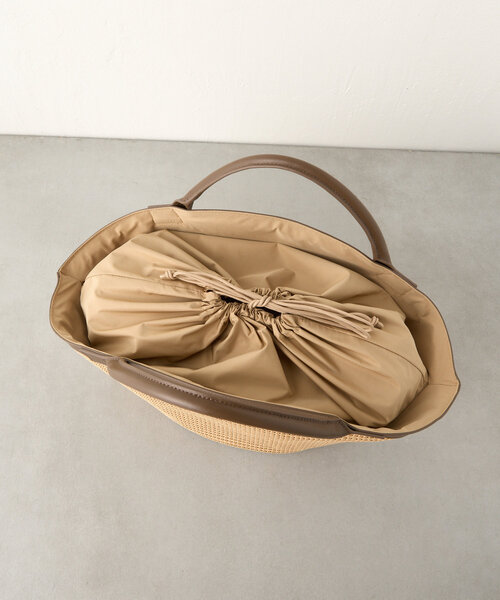 BEARDSLEY（ビアズリー）の「《2.718》コンビバスケット（トートバッグ・レディース・ベージュ/ブラック・FREE）」の11枚目の写真