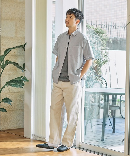 FOUND GOOD(ファウンドグッド)の「ストライプSSシャツ(シャツ/ブラウス・メンズ・ブラック/ホワイト系1/グレー系/ブルー系・XL/L/M)」の11枚目の写真