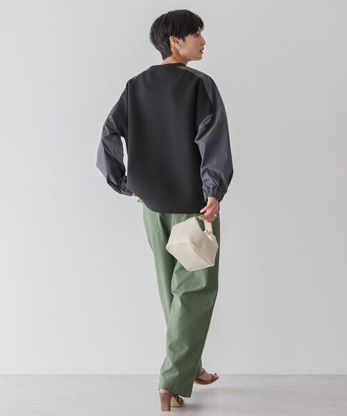 セール】異素材コクーンポンチプルオーバー（スウェット）｜AMERICAN