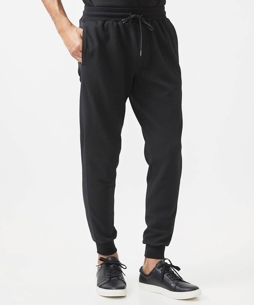 MICHEL KLEIN HOMME (ミッシェルクランオム)の「ダブルフェイスジョガーパンツ セットアップ(その他パンツ・メンズ・ブラック/オフホワイト・MEDIUM/LARGE/X-LARGE)」の2枚目の写真