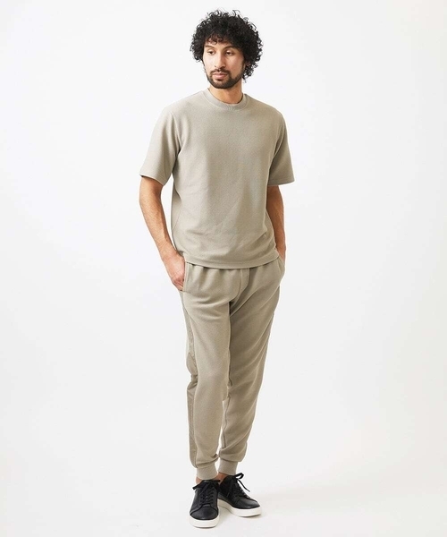 MICHEL KLEIN HOMME (ミッシェルクランオム)の「ダブルフェイスジョガーパンツ セットアップ(その他パンツ・メンズ・ブラック/オフホワイト・MEDIUM/LARGE/X-LARGE)」の5枚目の写真