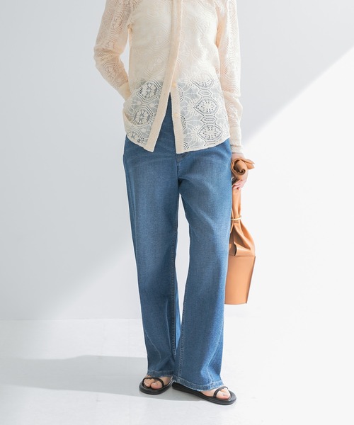 中川政七商店 麻デニムパンツ 白 デザイナーが話したくなる】麻デニム