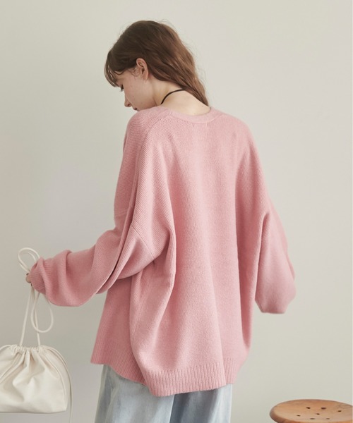 ANGIE（アンジー）の「ニットカーディガン（カーディガン/ボレロ・レディース・ライム・FREE）」の8枚目の写真