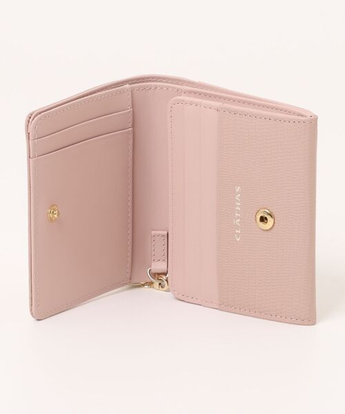 CLATHAS（クレイサス）の「ペーシュ 二つ折り財布（財布・レディース・ダークグレー/ピンク/ライム・FREE）」の6枚目の写真