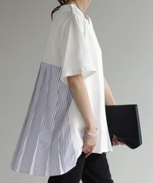 バックプリーツTシャツ