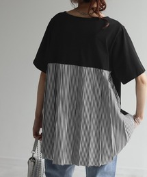 バックプリーツTシャツ