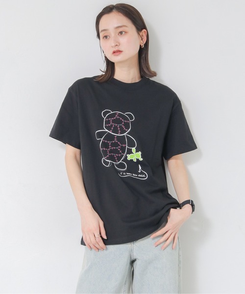 UNIT CHEST（ユニットチェスト）の「【UNIT CHEST】unique unisex T-shirt　VTFAコラボT ”The kindness I received.” by RIO TAKENAKA（Tシャツ/カットソー・レディース・ホワイト/ブラック・L/M/S）」の10枚目の写真
