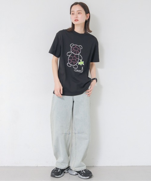 UNIT CHEST（ユニットチェスト）の「【UNIT CHEST】unique unisex T-shirt　VTFAコラボT ”The kindness I received.” by RIO TAKENAKA（Tシャツ/カットソー・レディース・ホワイト/ブラック・L/M/S）」の14枚目の写真
