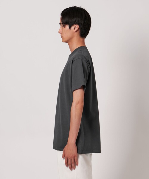 UNITED ARROWS(ユナイテッドアローズ)の「<VIBTEX> クルーネック Tシャツ -防臭・効果持続-(Tシャツ/カットソー・メンズ・ブラック/ホワイト/ダークグレー・M/L)」の6枚目の写真
