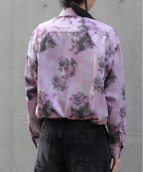 AXES-X(アクシーズエックス)の「タイ付ボカシローズシャツ(シャツ/ブラウス・メンズ・パープル/グレー/ピンク・MEDIUM/LARGE/X-LARGE)」の6枚目の写真