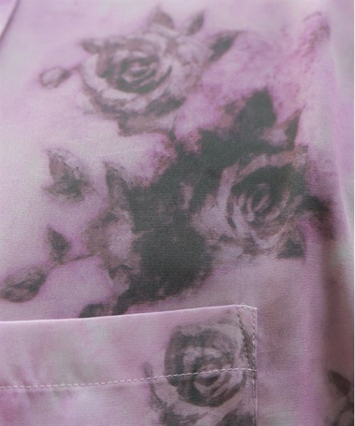 AXES-X(アクシーズエックス)の「タイ付ボカシローズシャツ(シャツ/ブラウス・メンズ・パープル/グレー/ピンク・MEDIUM/LARGE/X-LARGE)」の9枚目の写真