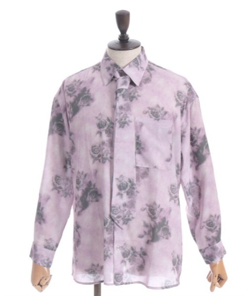 AXES-X(アクシーズエックス)の「タイ付ボカシローズシャツ(シャツ/ブラウス・メンズ・パープル/グレー/ピンク・MEDIUM/LARGE/X-LARGE)」の22枚目の写真