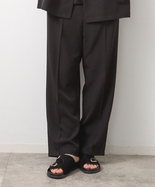 THE SHOP TK （ザ ショップ ティーケー ）の「タックワイドスラックス【セットアップ可/洗濯機OK】（その他パンツ・メンズ・グレー系2/ブラック・02/03）」の9枚目の写真