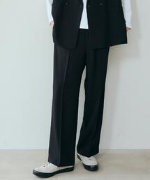 タックワイドスラックス【セットアップ可/洗濯機OK】