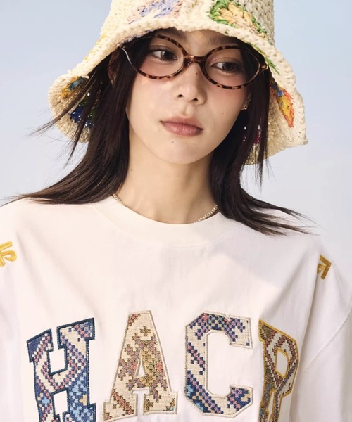 セール】クロスステッチロゴグラフィックTシャツ TEE