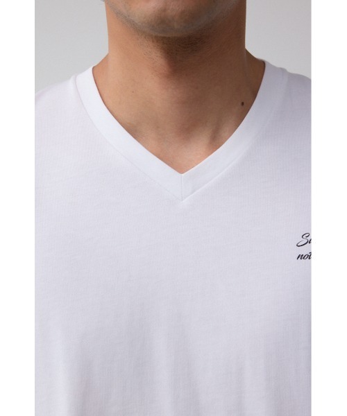 AZUL by moussy(アズールバイマウジー)の「AZコットン Success VネックTシャツ(Tシャツ/カットソー・メンズ・ブラック/ライトピンク/ホワイト・SMALL/MEDIUM/LARGE)」の10枚目の写真