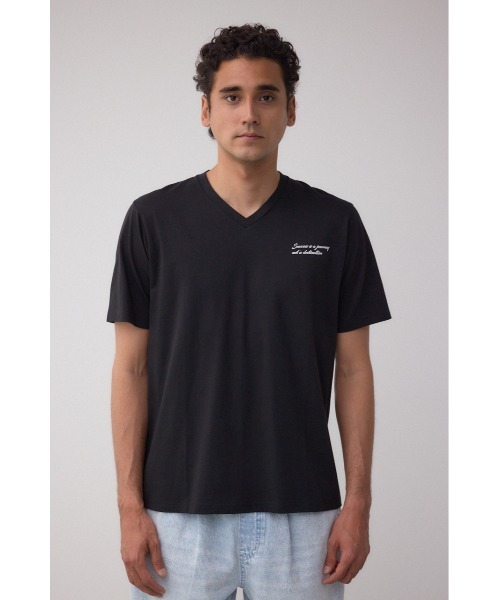 AZUL by moussy(アズールバイマウジー)の「AZコットン Success VネックTシャツ(Tシャツ/カットソー・メンズ・ブラック/ライトピンク/ホワイト・SMALL/MEDIUM/LARGE)」の17枚目の写真
