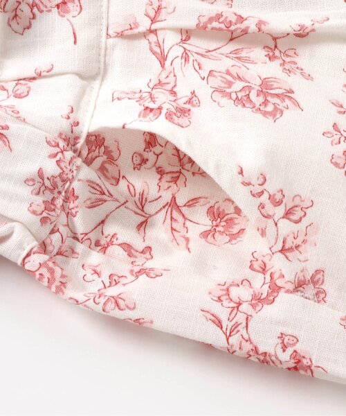 apres les cours（アプレレクール）の「【ジュニア対応】ヴィンテージフラワーセットアップ＿アプレレクールマシェリ（セットアップ・キッズ・ブルー/レッド・90/100/110/120/130/140）」の13枚目の写真