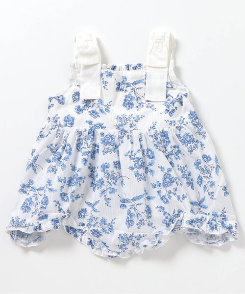 apres les cours（アプレレクール）の「【ジュニア対応】ヴィンテージフラワーセットアップ＿アプレレクールマシェリ（セットアップ・キッズ・ブルー/レッド・90/100/110/120/130/140）」の19枚目の写真