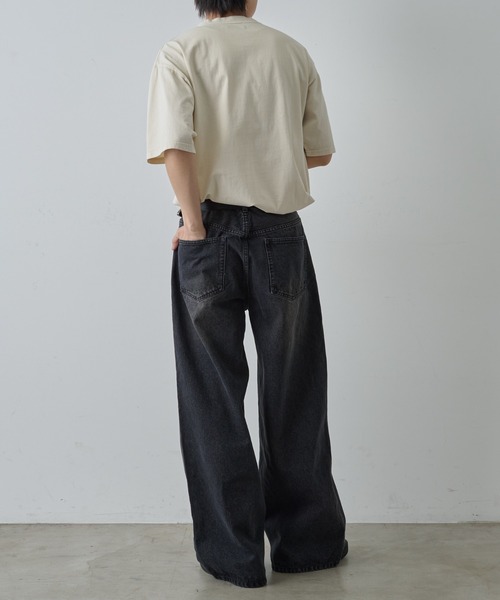COLONY 2139（コロニートゥーワンスリーナイン）の「ワイドストレートクラッシュデニム（デニムパンツ・メンズ・サックスブルー/ブラック系その他・SMALL/MEDIUM/LARGE）」の19枚目の写真