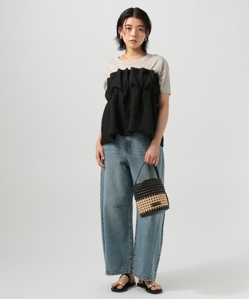 BAYFLOW(ベイフロー)の「サムリングフラットサンダル(サンダル・レディース・ブラウン/アイボリー/ブラック・MEDIUM/LARGE)」の6枚目の写真