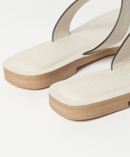 BAYFLOW(ベイフロー)の「サムリングフラットサンダル(サンダル・レディース・ブラウン/アイボリー/ブラック・MEDIUM/LARGE)」の21枚目の写真