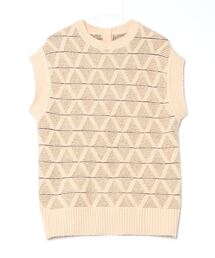 TODAYFUL - TODAYFUL ニット・セーター F アイボリーx茶系xグレー系(総柄) 【古着】【中古】 TODAYFUL ニット・セーター F アイボリーx茶系xグレー系(総柄