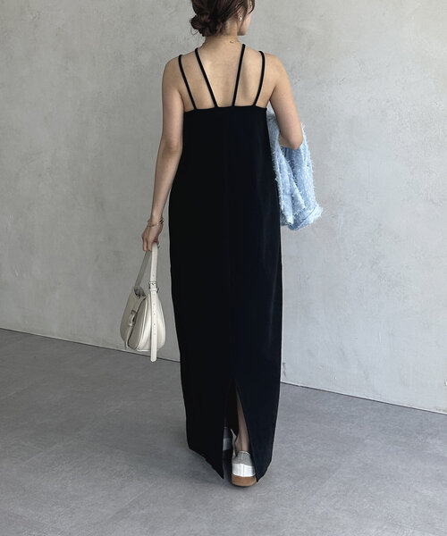 SinceThen キャミワンピース ホルダーネックドレス 2点セット レースホルターネックキャミワンピース｜WOMEN｜250HAM33-308F
