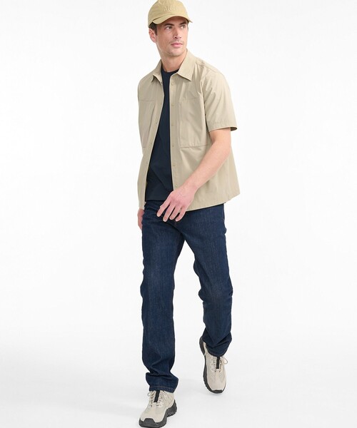 AIGLE(エーグル)の「吸水速乾性 UVカット ショートスリーブシャツ(シャツ/ブラウス・メンズ・モスグリーン/ベージュ・M/L/XL)」の11枚目の写真