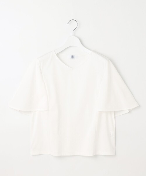 J.PRESS(ジェイプレス)の「【洗える・接触冷感】プレーティングジャージー ケープ風 カットソー(Tシャツ/カットソー・レディース・ホワイト系/スカイブルー系/ベージュ系/ブラック系・T15/T13)」の14枚目の写真