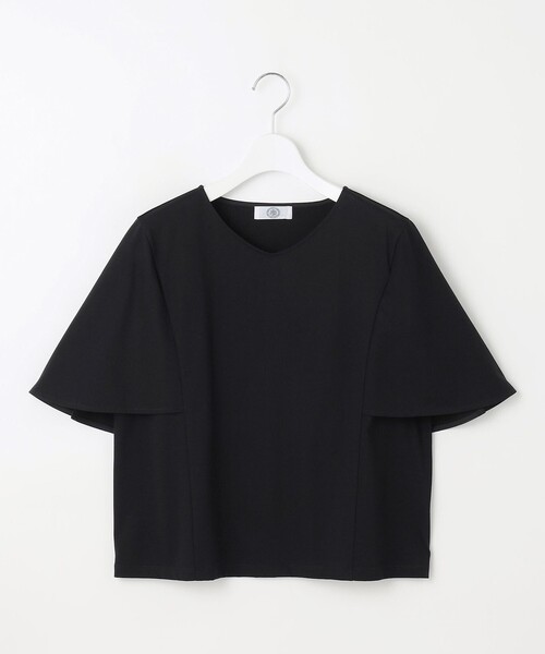 J.PRESS(ジェイプレス)の「【洗える・接触冷感】プレーティングジャージー ケープ風 カットソー(Tシャツ/カットソー・レディース・ホワイト系/スカイブルー系/ベージュ系/ブラック系・T15/T13)」の15枚目の写真