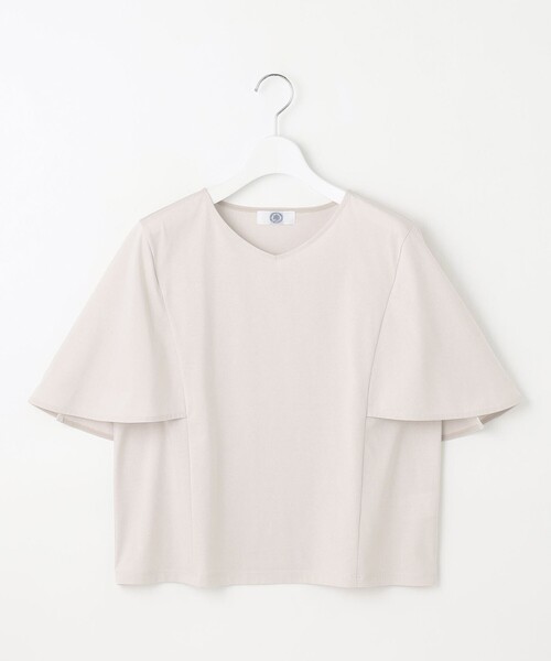 J.PRESS(ジェイプレス)の「【洗える・接触冷感】プレーティングジャージー ケープ風 カットソー(Tシャツ/カットソー・レディース・ホワイト系/スカイブルー系/ベージュ系/ブラック系・T15/T13)」の16枚目の写真