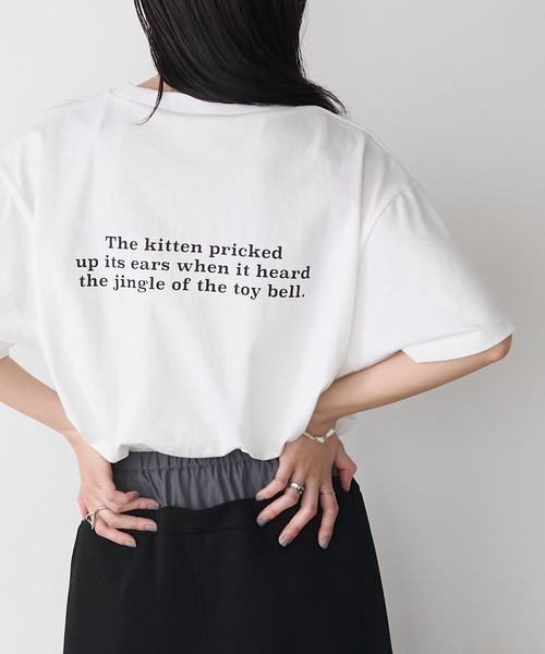forksy.(フォルクシー)の「【forksy.】アソート キャットプリント 半袖Tシャツ(Tシャツ/カットソー・レディース・ライトピンク/ブラック/ホワイト/ライトグレー・FREE)」の15枚目の写真