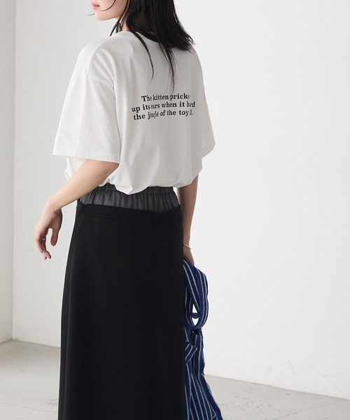 forksy.(フォルクシー)の「【forksy.】アソート キャットプリント 半袖Tシャツ(Tシャツ/カットソー・レディース・ライトピンク/ブラック/ホワイト/ライトグレー・FREE)」の19枚目の写真