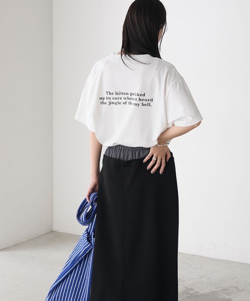 forksy.(フォルクシー)の「【forksy.】アソート キャットプリント 半袖Tシャツ(Tシャツ/カットソー・レディース・ライトピンク/ブラック/ホワイト/ライトグレー・FREE)」の20枚目の写真