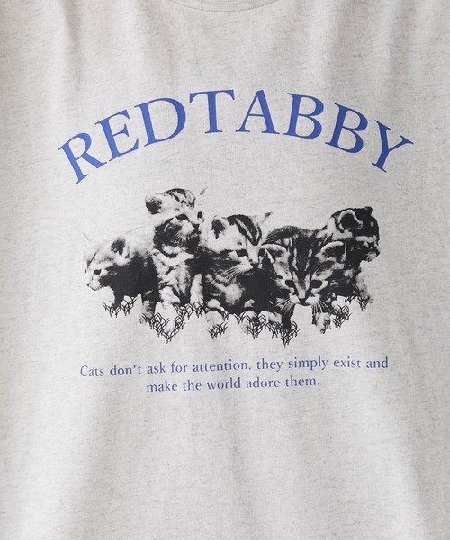 forksy.(フォルクシー)の「【forksy.】アソート キャットプリント 半袖Tシャツ(Tシャツ/カットソー・レディース・ライトピンク/ブラック/ホワイト/ライトグレー・FREE)」の8枚目の写真