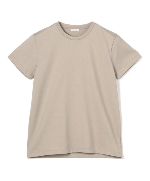 GALERIE VIE(ギャルリー ヴィー)の「ファインコットン クルーネックTシャツ(Tシャツ/カットソー・レディース・ホワイト/ネイビー/グレー/ライトグレー・FREE)」の3枚目の写真