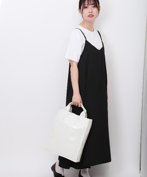 cache cache(カシュ カシュ)の「cache cache カシュカシュ タテ型ショッパー(トートバッグ・レディース・シルバー/グリーン/アイボリー/ブラック/ベージュ・FREE)」の6枚目の写真